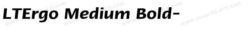 LTErgo Medium Bold字体转换